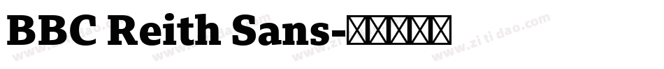 BBC Reith Sans字体转换